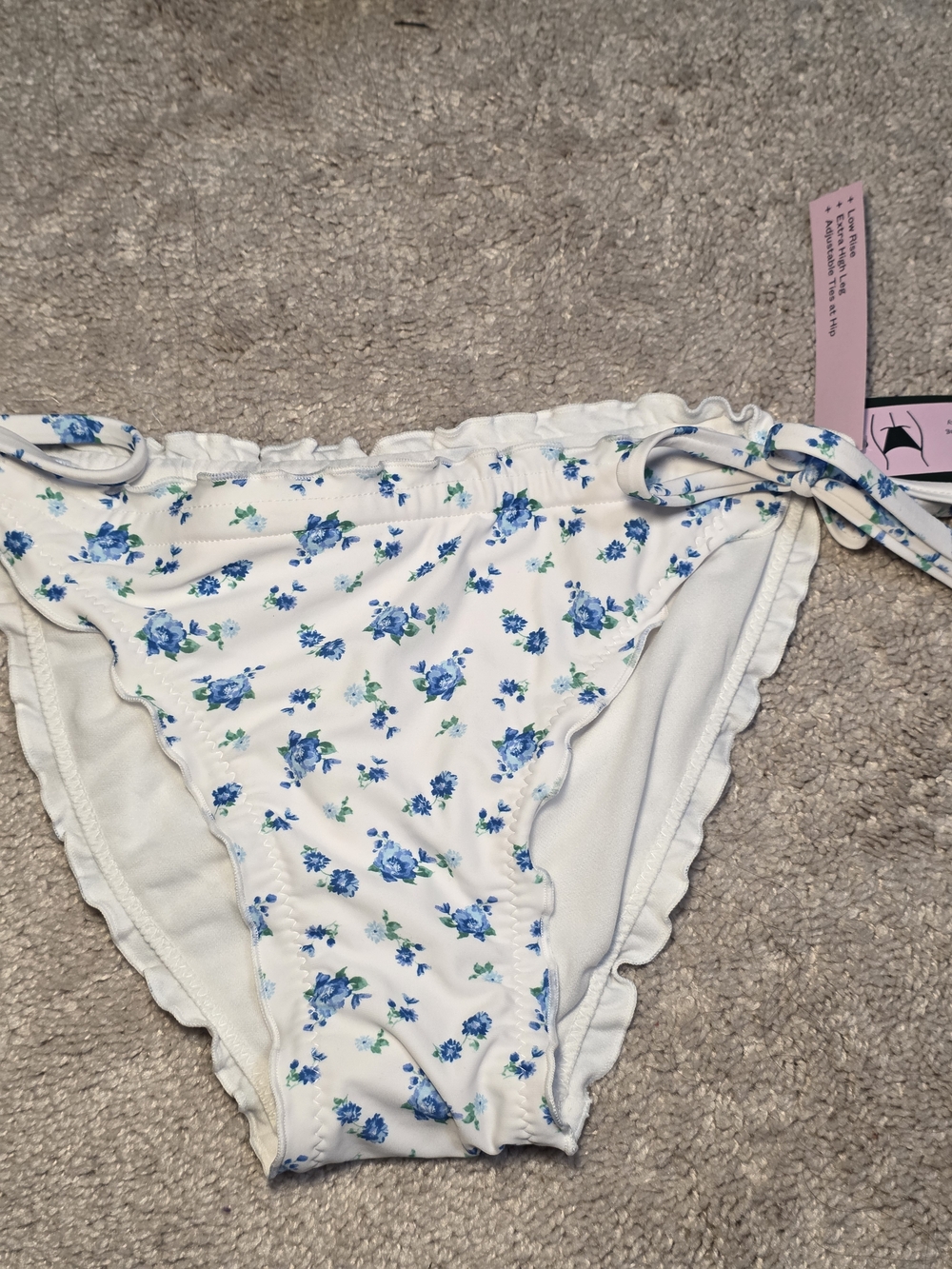 Wild Fable White Floral‎ Tie-Side Bikini Bottoms